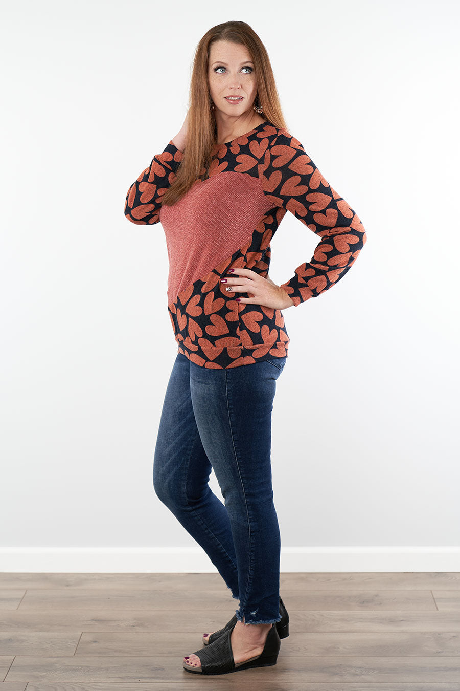 All Heart Long Sleeve Top Front