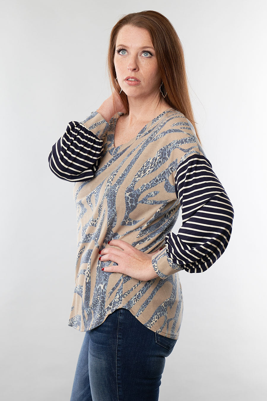 All In Tunic Long Sleeve Top Side