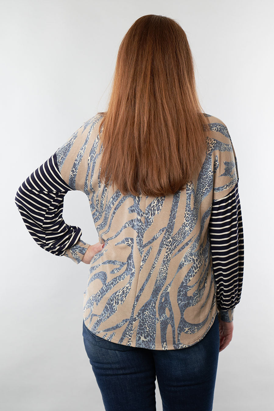 All In Tunic Long Sleeve Top Back