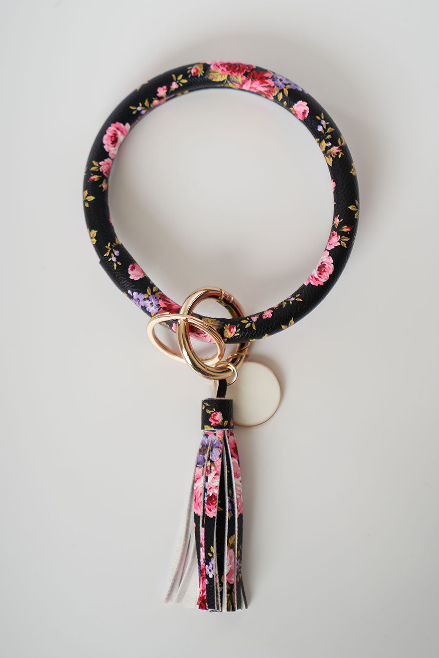 Carry Me In Style Tassel Keyring Floral