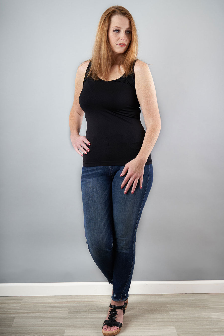 Closet Favorite Layering Tank Black Front