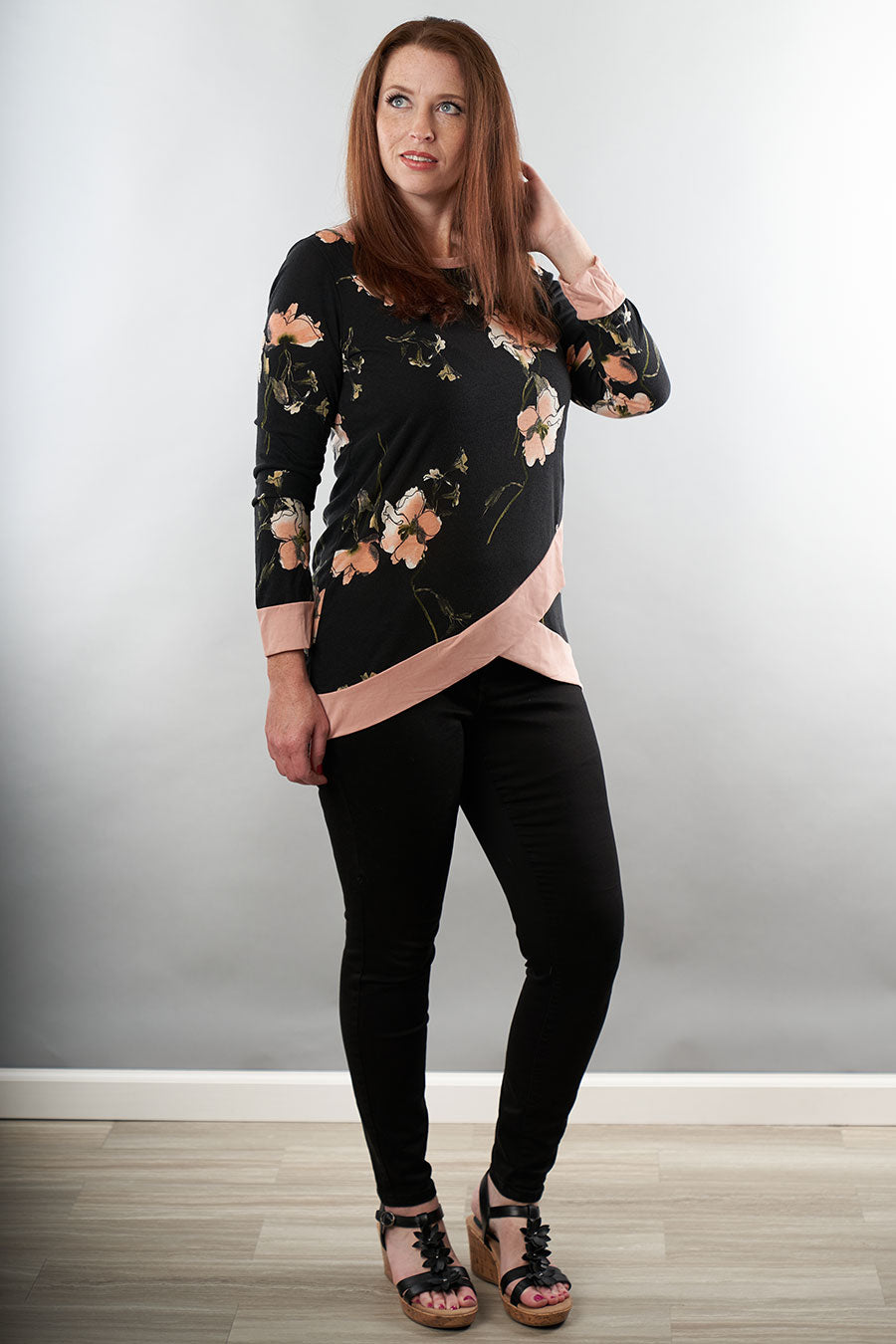 Don&#39;t Hold Back Long Sleeve Floral Top Profile