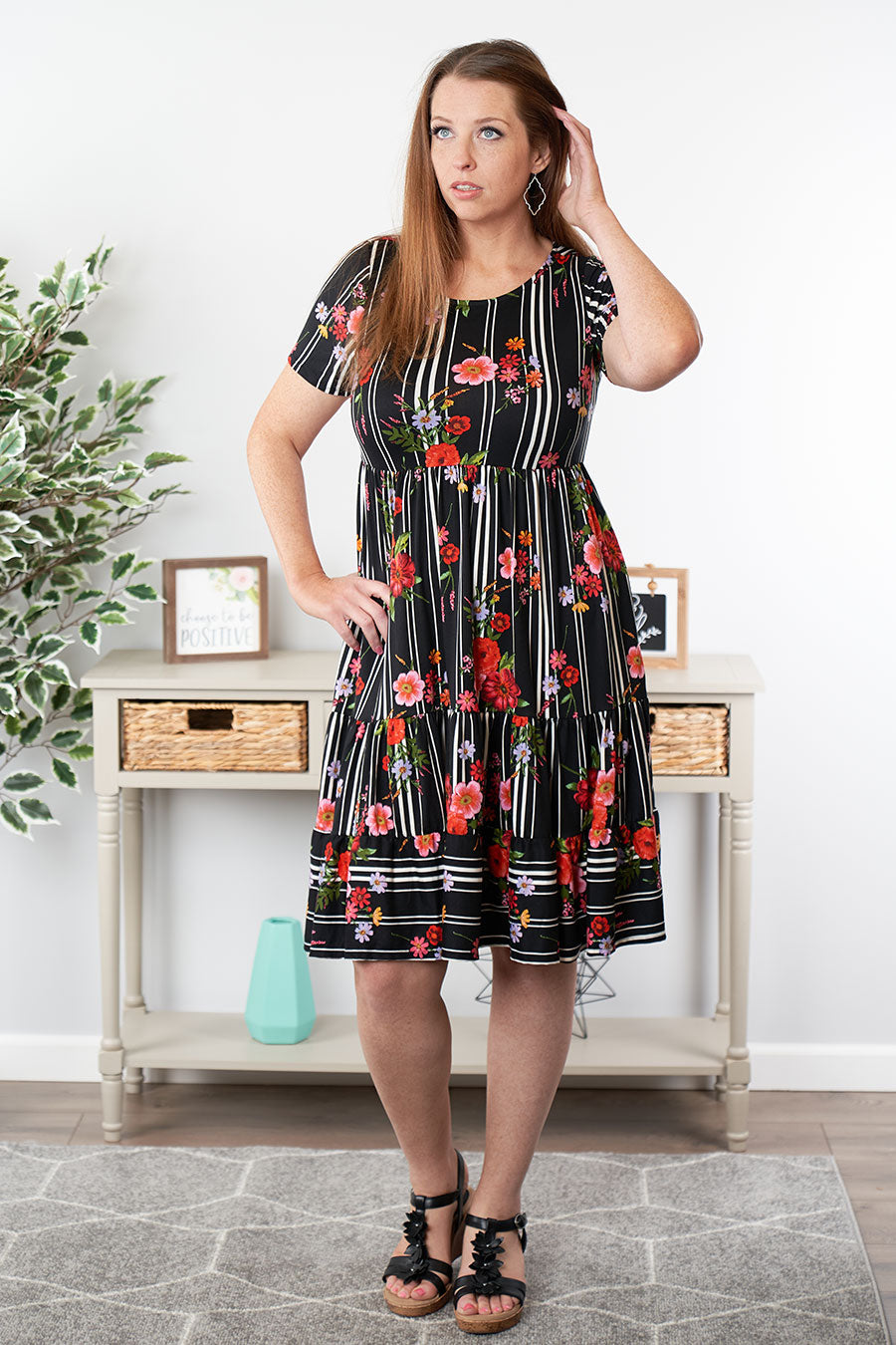 Drama Free Floral Dress Front