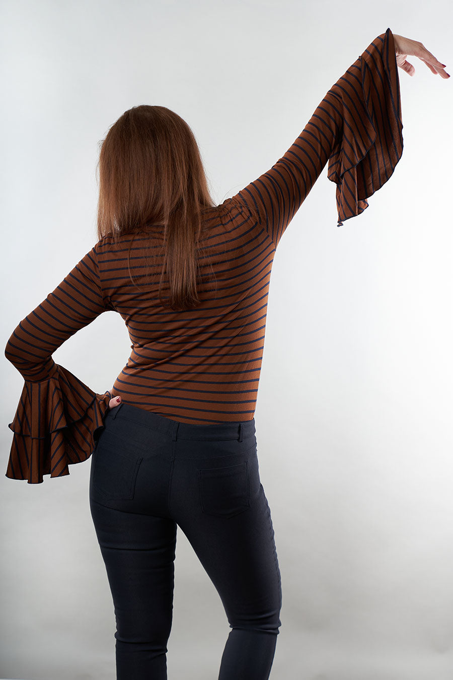 Influential Striped Top Back