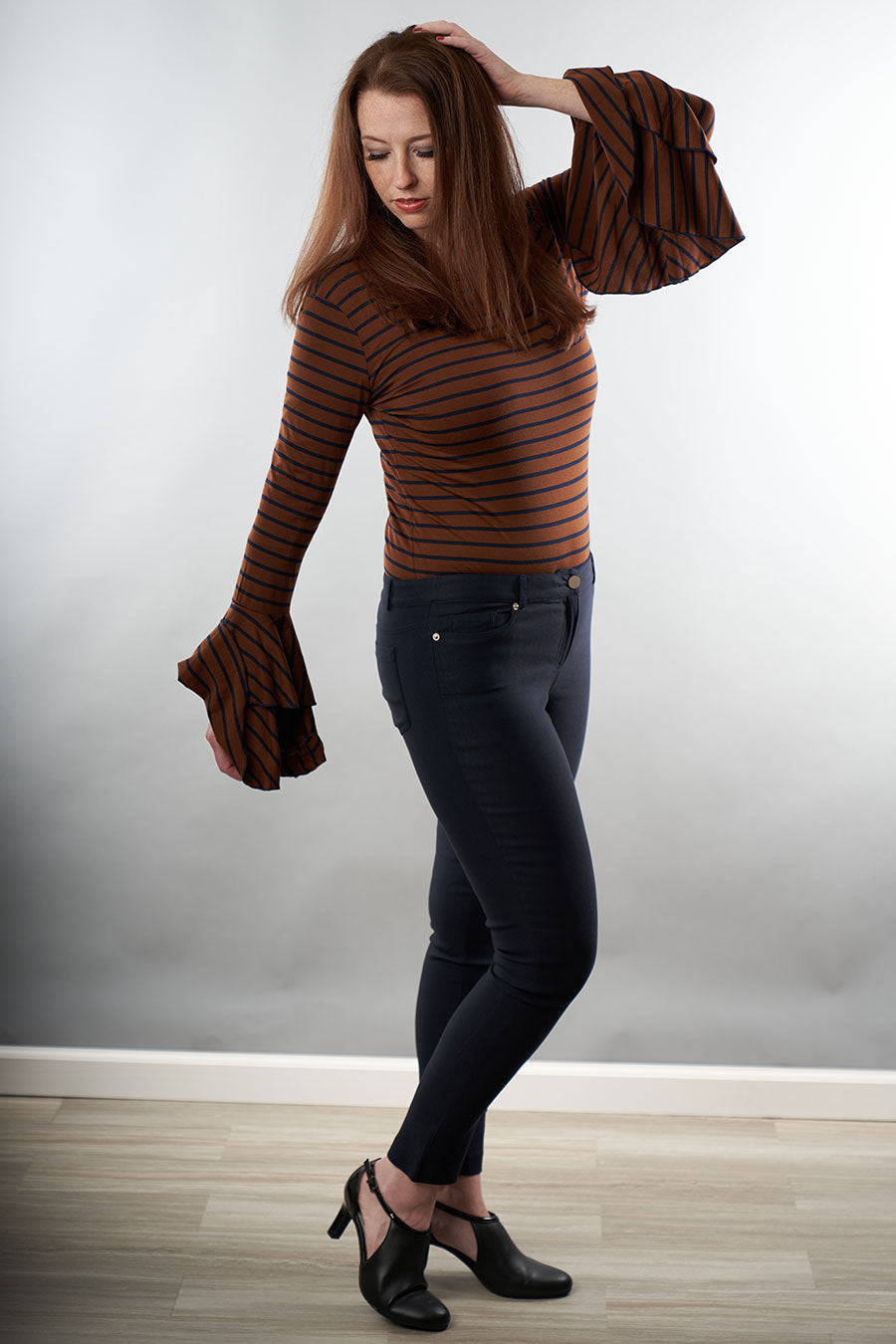 Influential Striped Top Front