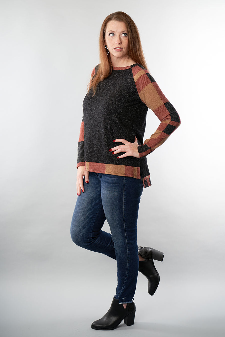 It All Works Out Long Sleeve Top Front