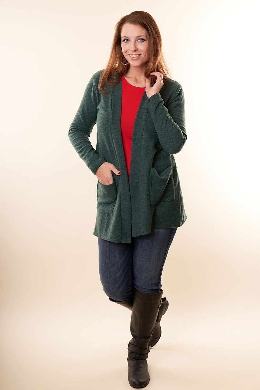 Living It Easy Long Sleeve Cardigan Front