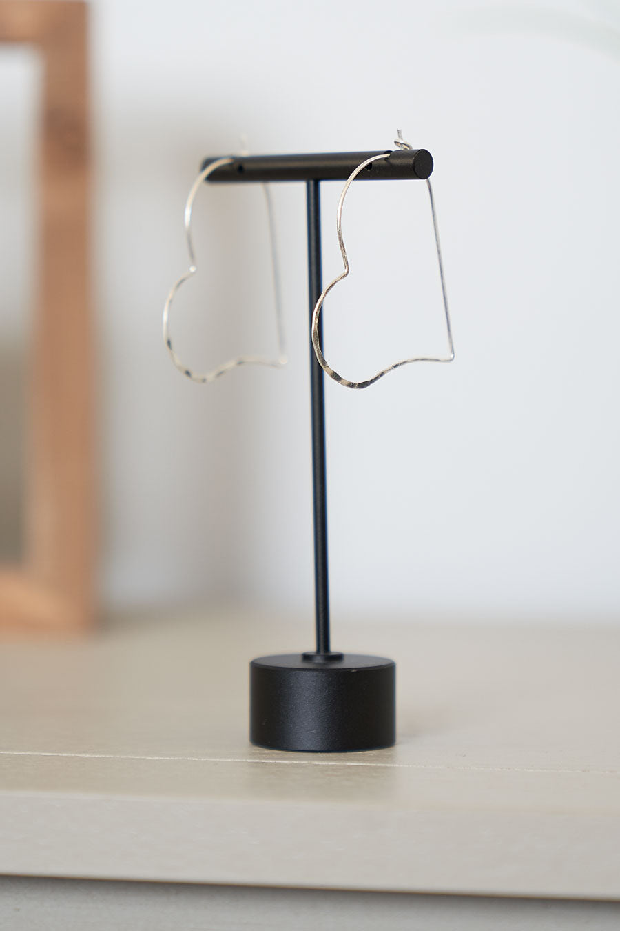 Lovely Hearts Earrings Wearing 2