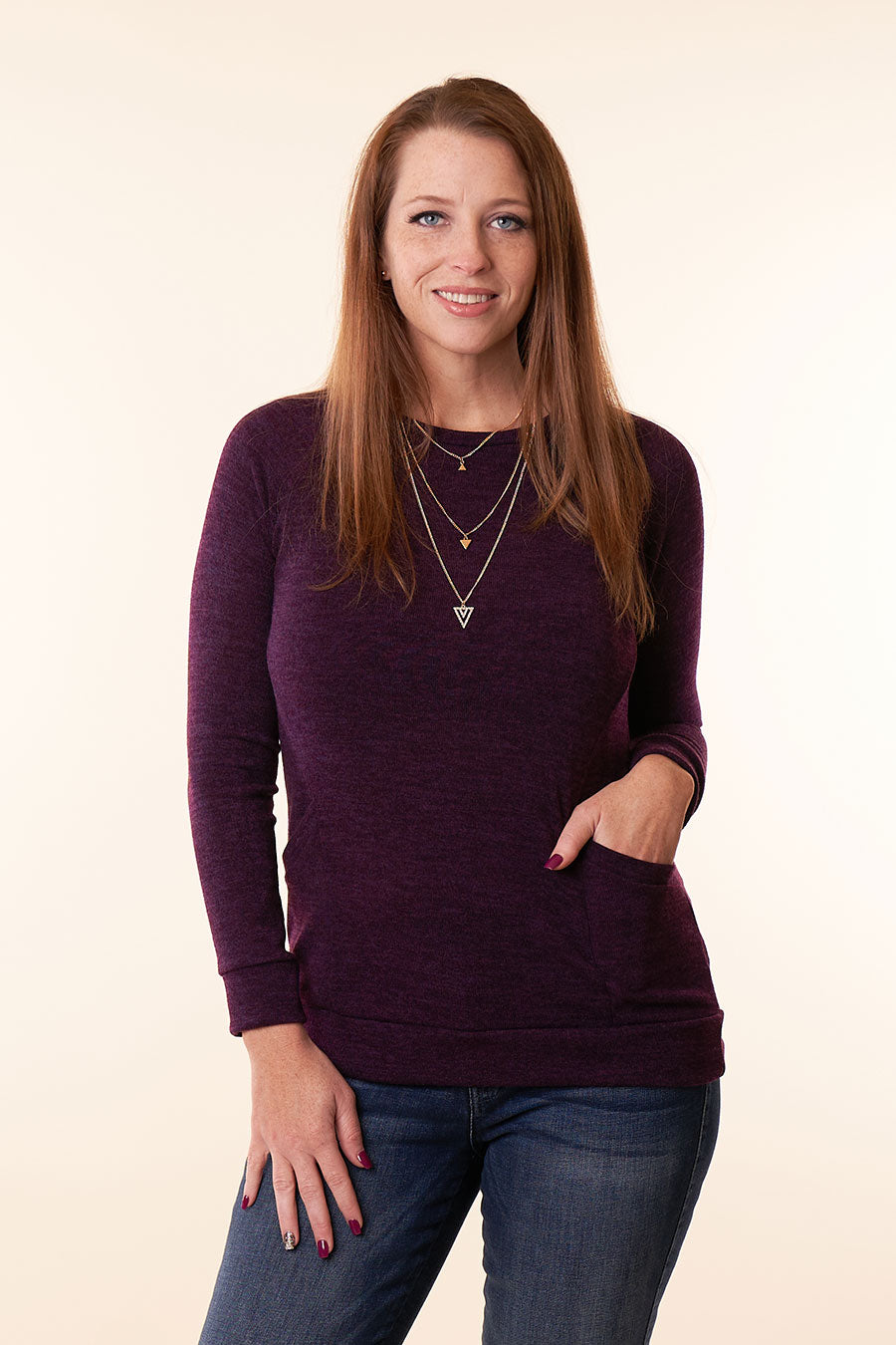 No Doubt About You Long Sleeve Top Front