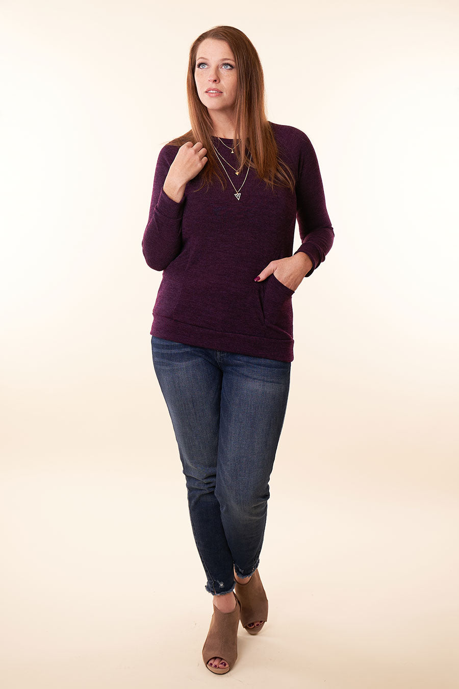 No Doubt About You Long Sleeve Top Front