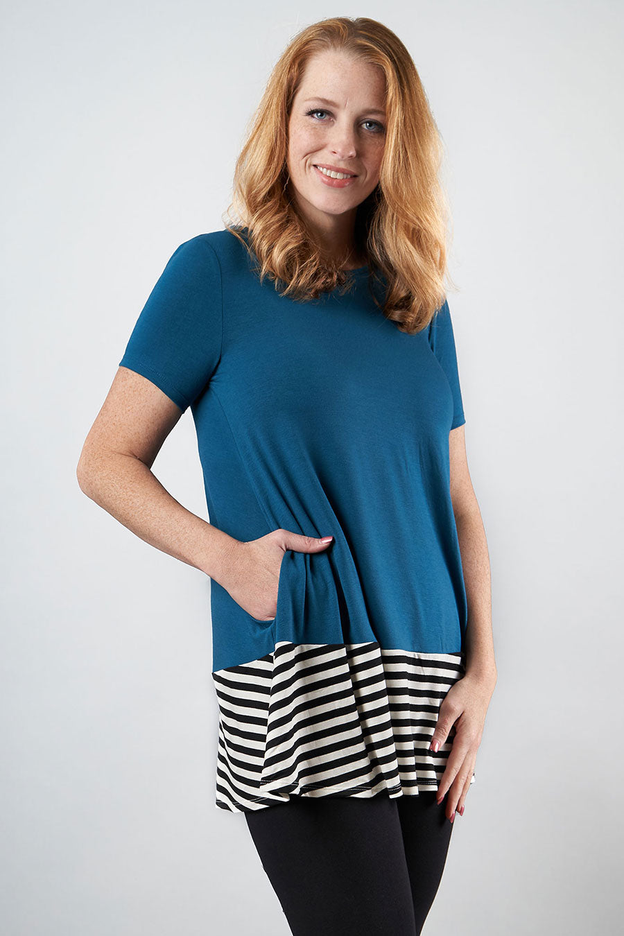 Saw You Coming Tunic With Pockets Front