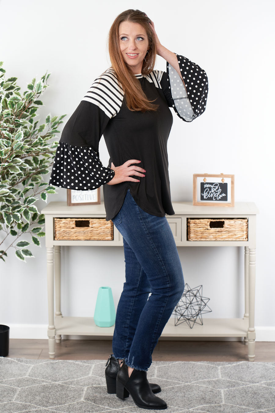 See You Smile Long Sleeve Top Front