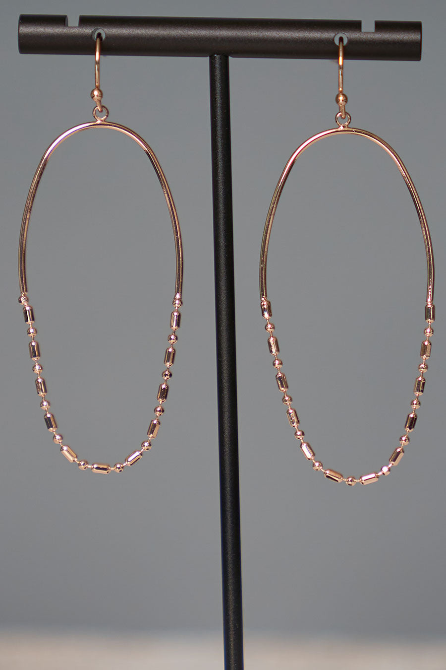 Stay Connected Earrings Rose Gold Zoom