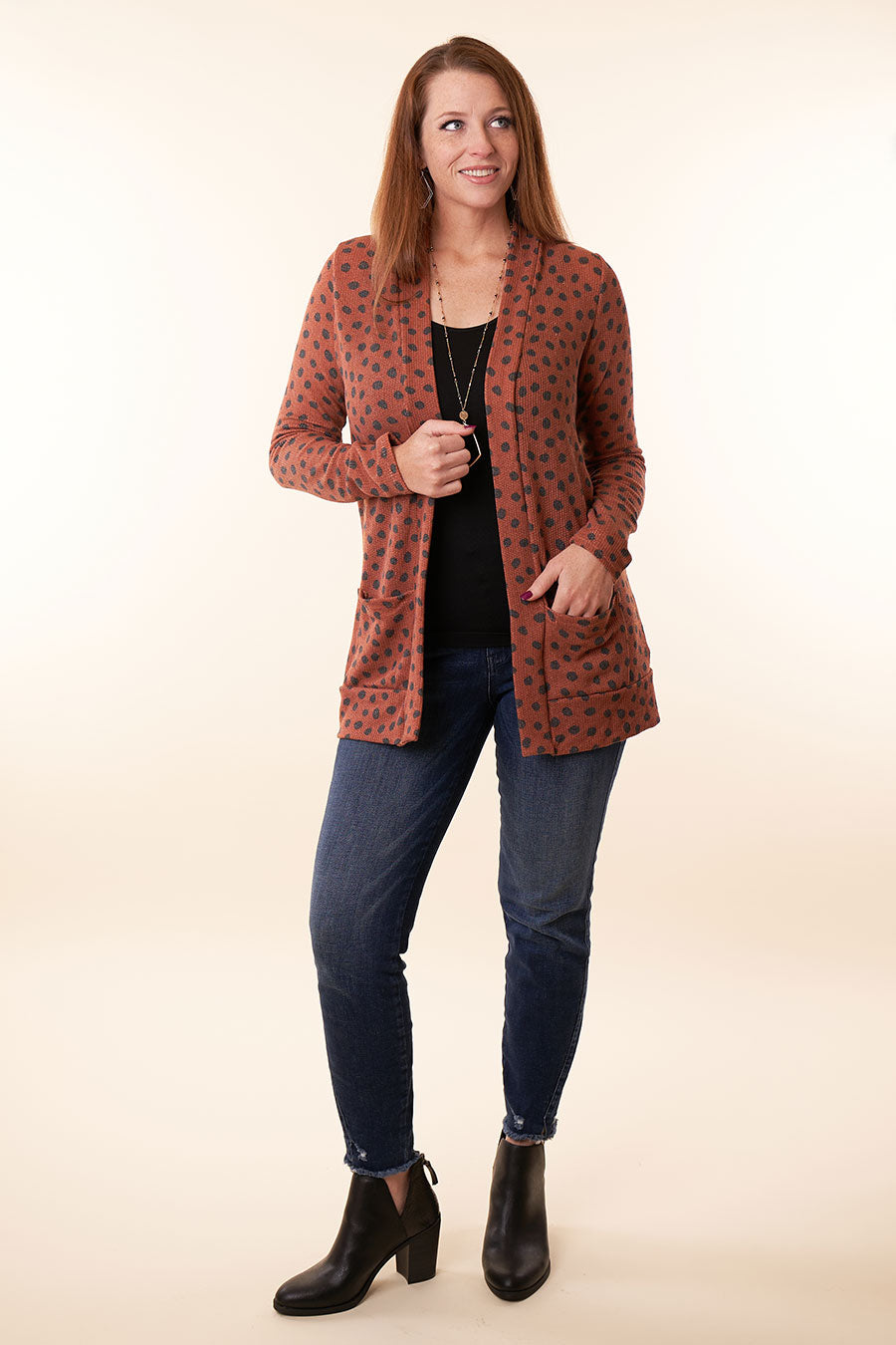 Talk About It Cardigan Front