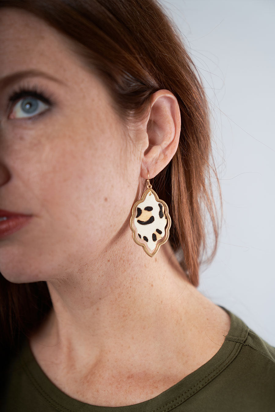 You've Been Spotted Earrings Worn Example